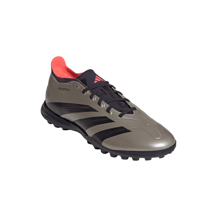 Adidas Predator League Turf Shoes (Platinum Metallic/Aurora Black/Turbo)