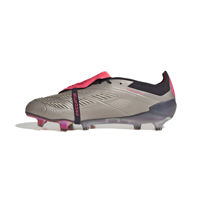 Adidas Predator Elite Fold-Over Tongue FG Football Boot (Platinum Metallic/Aurora Black/Carbon)