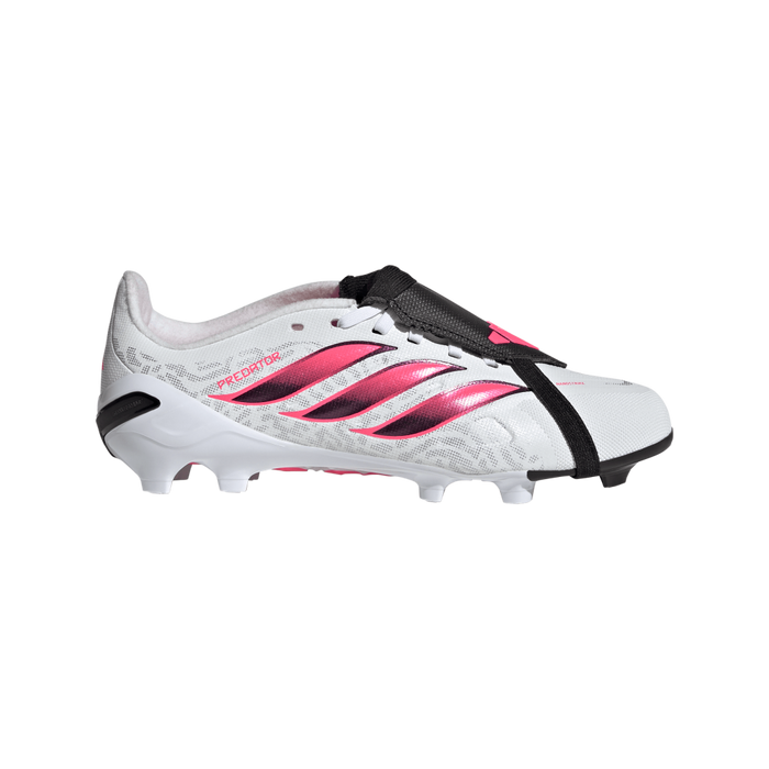 Adidas Predator League Fold-Over Tongue FG Jnr Football Boots (White/Solar Turbo/Core Black)
