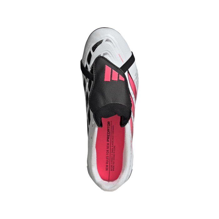Adidas Predator League Fold-Over Tongue FG Jnr Football Boots (White/Solar Turbo/Core Black)