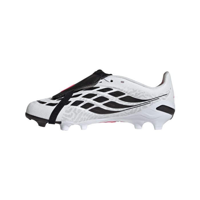 Adidas Predator League Fold-Over Tongue FG Jnr Football Boots (White/Solar Turbo/Core Black)