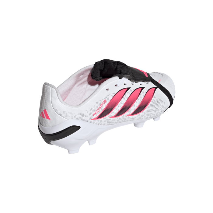 Adidas Predator League Fold-Over Tongue FG Jnr Football Boots (White/Solar Turbo/Core Black)