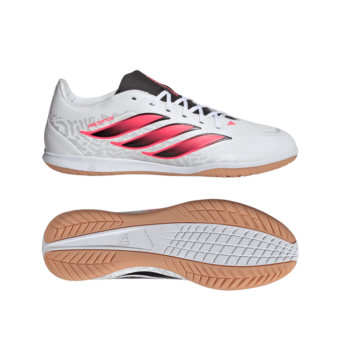 Adidas Predator Club IN Sala Indoor Football Shoes (White/Solar Turbo/Core Black)