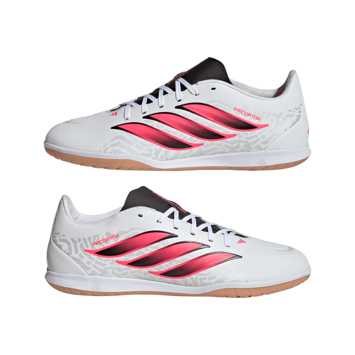 Adidas Predator Club IN Sala Indoor Football Shoes (White/Solar Turbo/Core Black)
