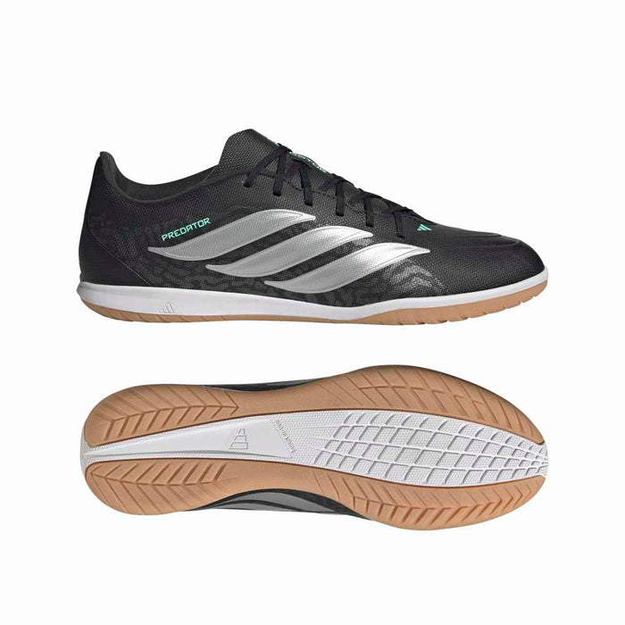 Adidas Predator Club IN Sala Indoor Football Shoes (Core Black/Silver Metallic/Pulse Mint)