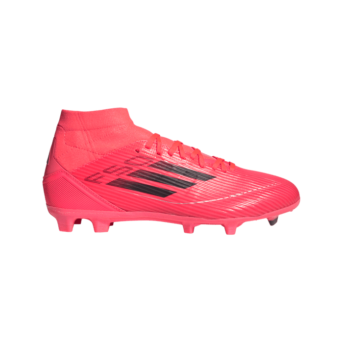 Adidas F50 League Mid-Cut FG Womens Football Boots (Turbo/Aurora Black/Platnium Metallic)