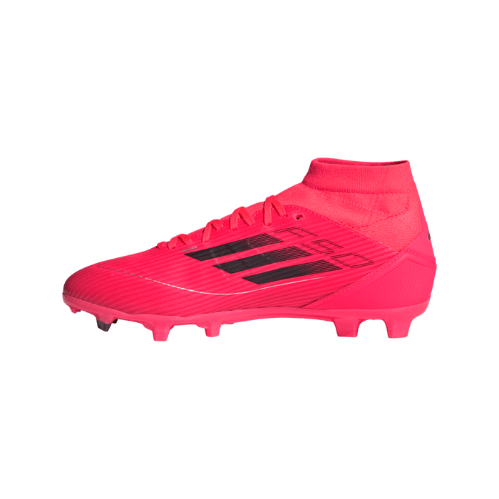 Adidas F50 League Mid-Cut FG Womens Football Boots (Turbo/Aurora Black/Platnium Metallic)