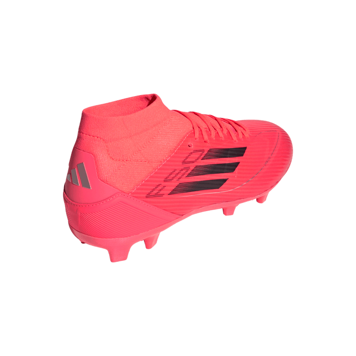 Adidas F50 League Mid-Cut FG Womens Football Boots (Turbo/Aurora Black/Platnium Metallic)