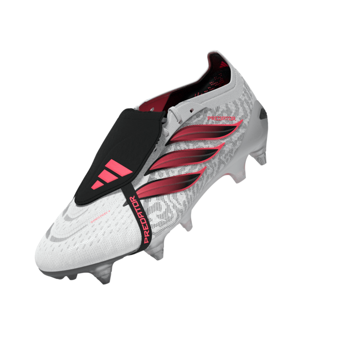 Predator Elite Fold-Over Tongue SG Football Boots (White/Solar Purple/Solar Turbo)