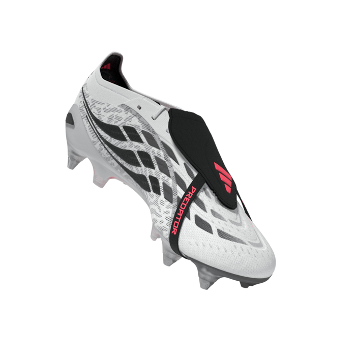 Predator Elite Fold-Over Tongue SG Football Boots (White/Solar Purple/Solar Turbo)