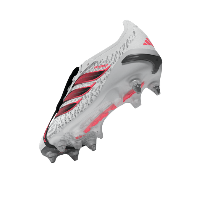 Predator Elite Fold-Over Tongue SG Football Boots (White/Solar Purple/Solar Turbo)