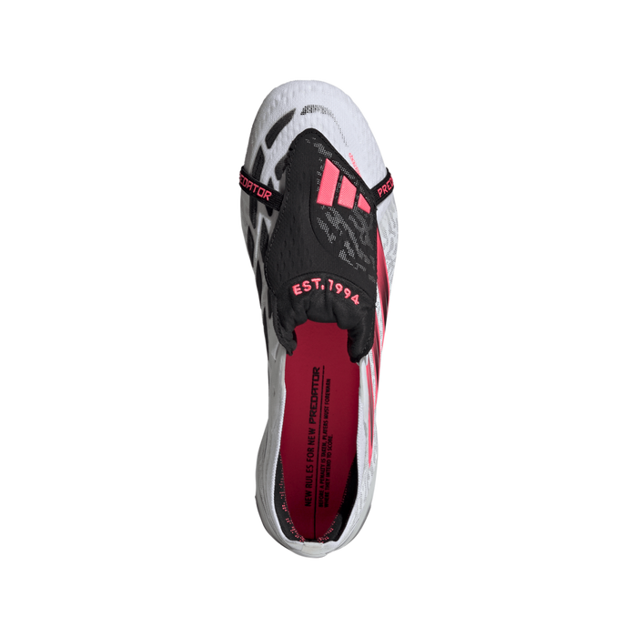 Predator Elite Fold-Over Tongue SG Football Boots (White/Solar Purple/Solar Turbo)