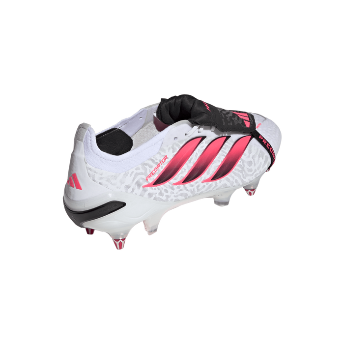 Predator Elite Fold-Over Tongue SG Football Boots (White/Solar Purple/Solar Turbo)