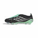 adidas Predator Elite Fold-Over Tongue FG football boot in core black, silver metallic and pulse mint