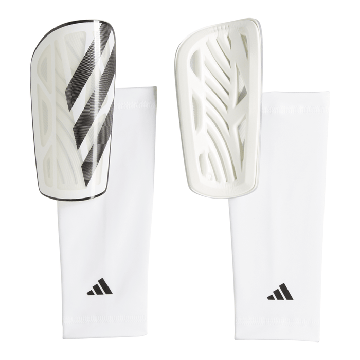 Adidas Tiro League Shingaurds (White/Black/Silver Metallic)