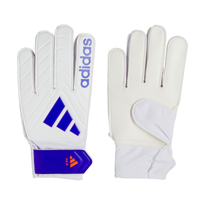 Adidas Copa Club Junior GK Gloves (White/Lucid Blue/Solar Red)