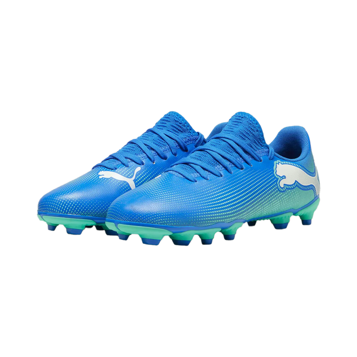 Puma Future 7 Play FG/AG Jnr Football Boots (Blue Mint)