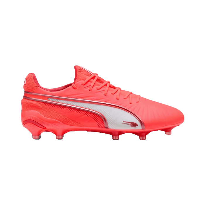 Puma King Ultimate FG/AG Football Boots (Glowing Red/White)