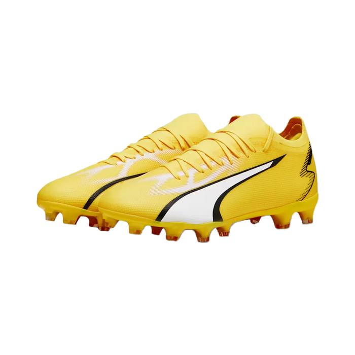 Puma Ultra Match FG/AG Football Boots (Yellow Blaze/White/Black)