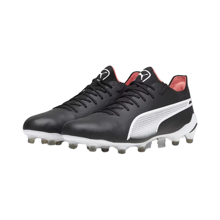 Puma King Ultimate FG/AG Football Boots (Black/White/Fire Orchard)