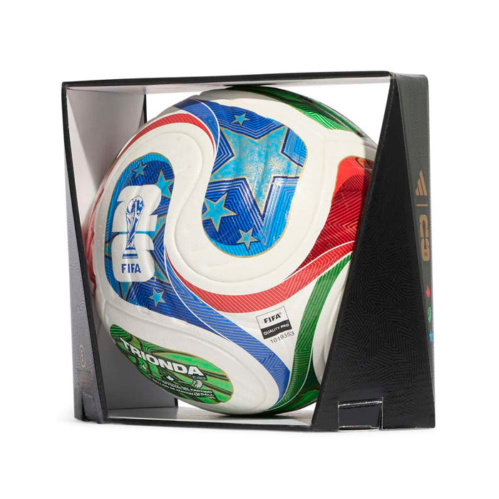 FIFA World Cup 26 Trionda Pro Ball (White/Solar Blue/Hi-Res Red/Flash Lime)