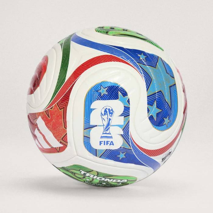 FIFA World Cup 26 Trionda Pro Ball (White/Solar Blue/Hi-Res Red/Flash Lime)