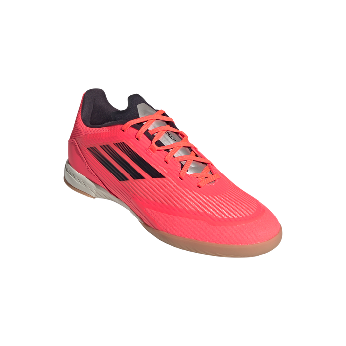 Adidas F50 League IN Indoor Football Shoes (Turbo/Aurora Black/Platinum Metallic)