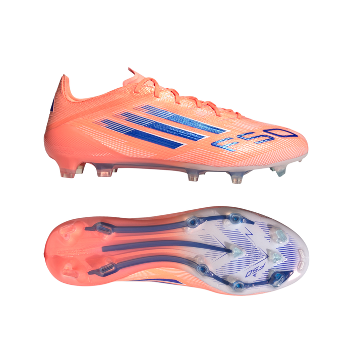 Adidas F50 Elite FG Football Boots (Beam Orange/Lucid Blue/White)