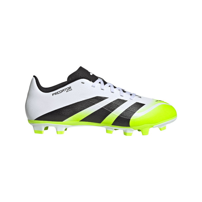 Adidas Predator Club FG/MG Boots (White/Black/Lucid Lemon)