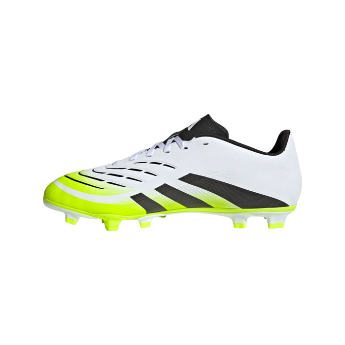 Adidas Predator Club FG/MG Boots (White/Black/Lucid Lemon)
