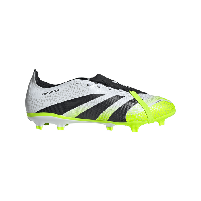 Adidas Predator League Fold-Over Tongue FG/MG Boots (White/Black/Lucid Lemon)