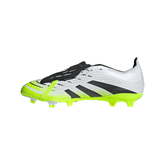 Adidas Predator League Fold-Over Tongue FG/MG Boots (White/Black/Lucid Lemon)