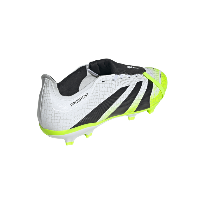 Adidas Predator League Fold-Over Tongue FG/MG Boots (White/Black/Lucid Lemon)