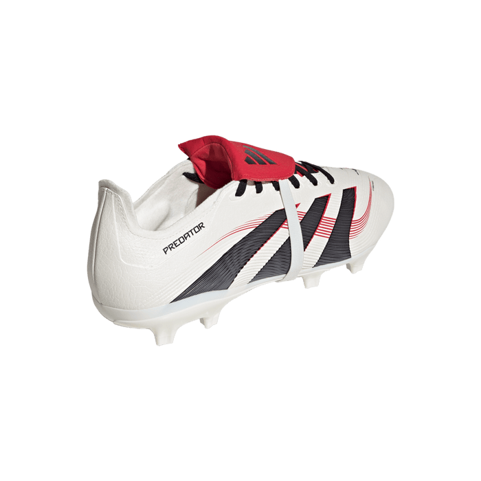 Adidas Predator League Fold-Over Tongue FG Football Boot (Off White/Core Black/Pure Ruby)