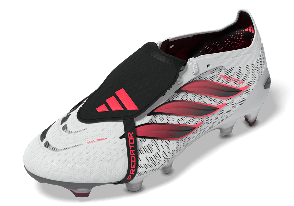 Adidas Predator Elite Fold-Over Tongue FG Football Boots (White/Solar Turbo/Core Black)