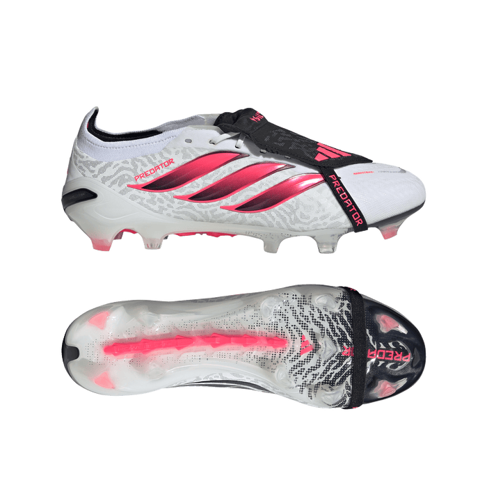 Adidas Predator Elite Fold-Over Tongue FG Football Boots (White/Solar Turbo/Core Black)