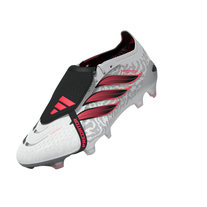 Adidas Predator Elite Fold-Over Tongue FG Football Boots (White/Solar Turbo/Core Black)