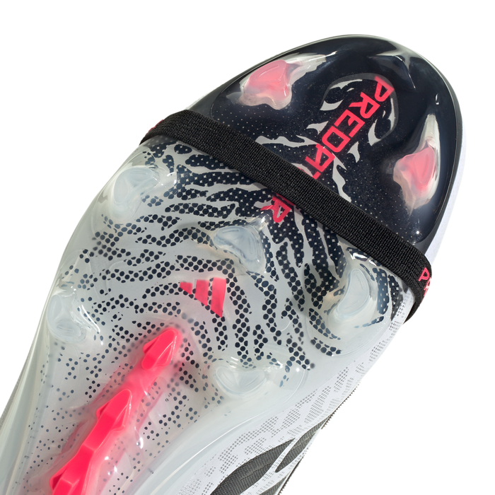 Adidas Predator Elite Fold-Over Tongue FG Football Boots (White/Solar Turbo/Core Black)