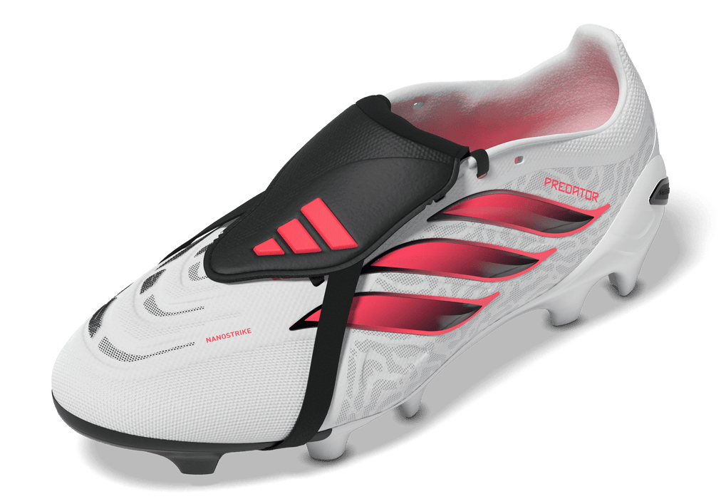Adidas Predator League Fold-Over Tongue FG Football Boots (White/Solar Turbo/Core Black)