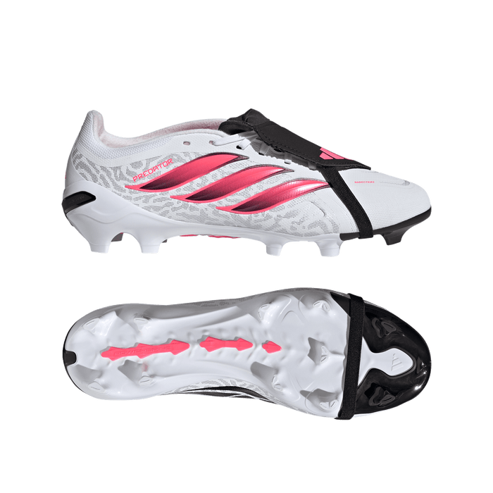 Adidas Predator League Fold-Over Tongue FG Football Boots (White/Solar Turbo/Core Black)
