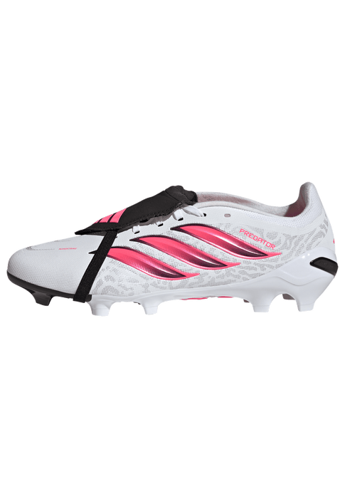 Adidas Predator League Fold-Over Tongue FG Football Boots (White/Solar Turbo/Core Black)