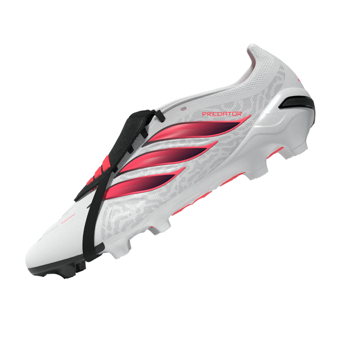 Adidas Predator League Fold-Over Tongue FG Football Boots (White/Solar Turbo/Core Black)