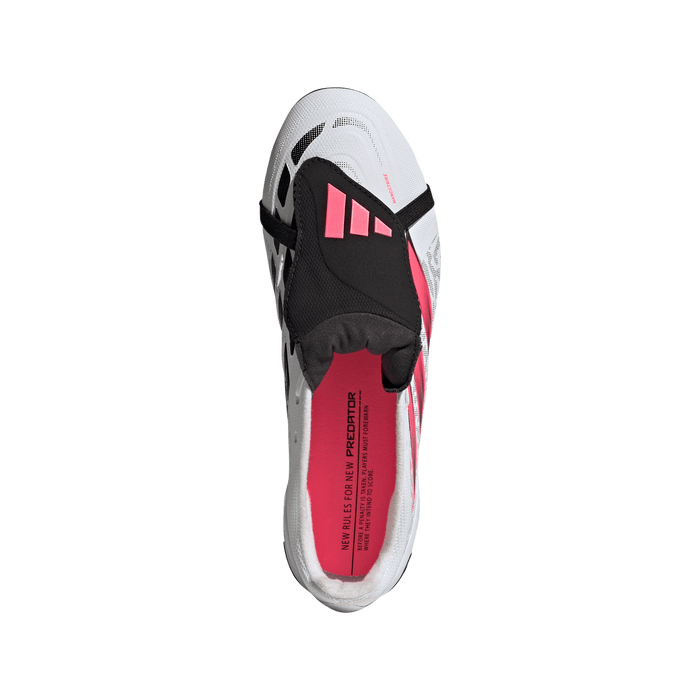 Adidas Predator League Fold-Over Tongue FG Football Boots (White/Solar Turbo/Core Black)