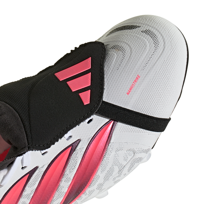 Adidas Predator League Fold-Over Tongue FG Football Boots (White/Solar Turbo/Core Black)
