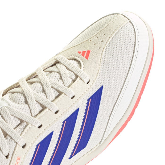 Adidas Copa Indoor Court Shoes (Off White/Lucid Blue/Coral)