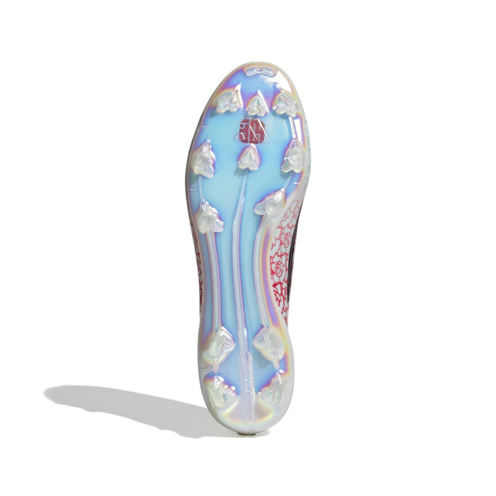 Adidas F50 Lamine Yamal Elite Laceless FG Football Boots (Cloud White/Core Black/Lucid Red)