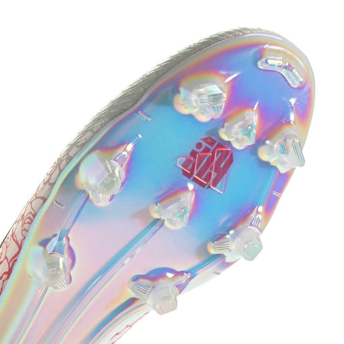 Adidas F50 Lamine Yamal Elite Laceless FG Football Boots (Cloud White/Core Black/Lucid Red)