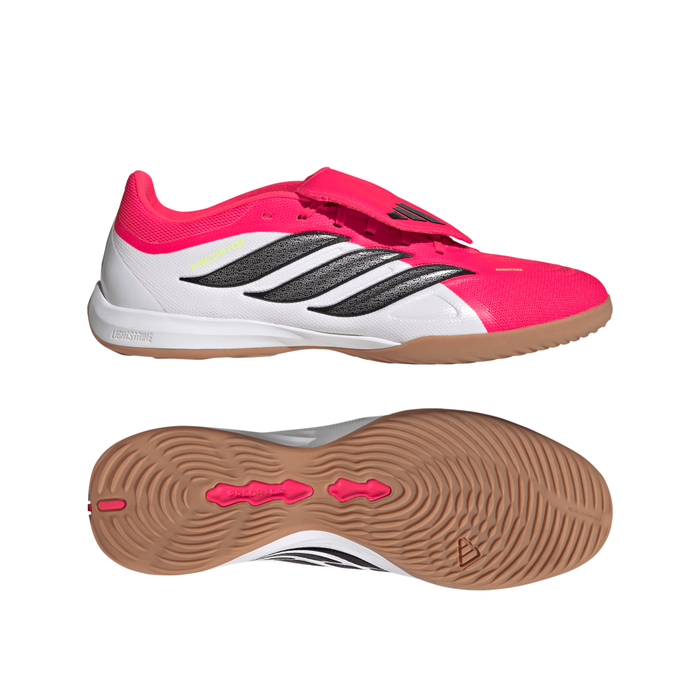 Adidas Predator League Fold-Over Tongue Indoor Football Shoes (Lucid Red/Core Black/Cloud White)