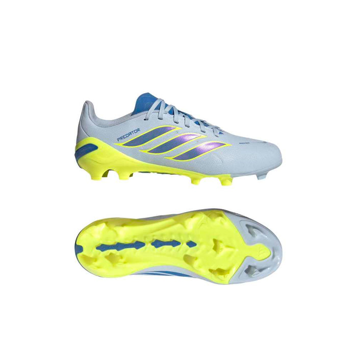 Adidas Predator League Jnr FG Football Boots (Crystal Sky/Ray Blue/Team Solar Yellow 2)