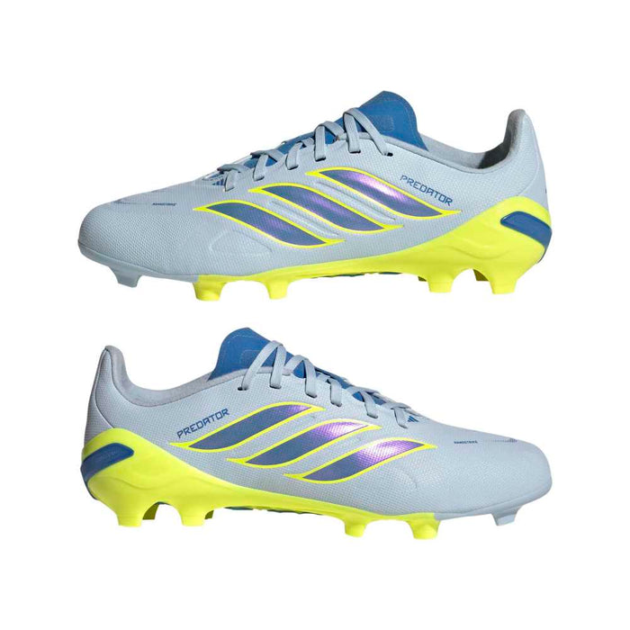 Adidas Predator League Jnr FG Football Boots (Crystal Sky/Ray Blue/Team Solar Yellow 2)